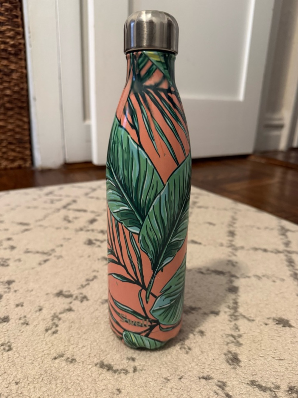Swell Stainless Steel Tropical Leaf Insulated Bottle